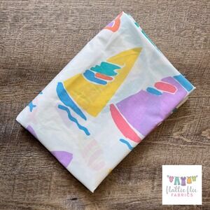 Vintage Twin Flat‎ Sheet in beach scene, Cannon